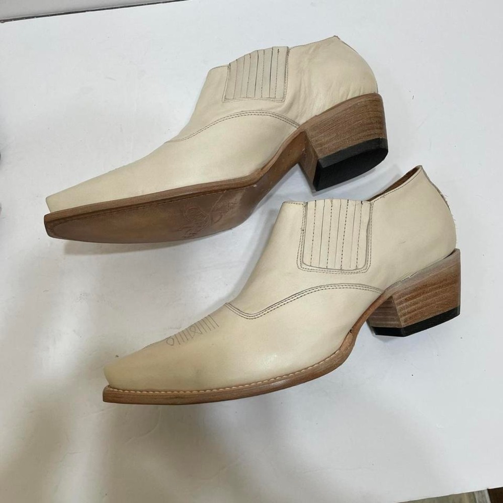 FREEBIRD WYOMING CREAM‎ LEATHER BOOTIES - Picture 3 of 8